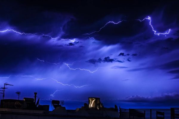 Lightening over Malta